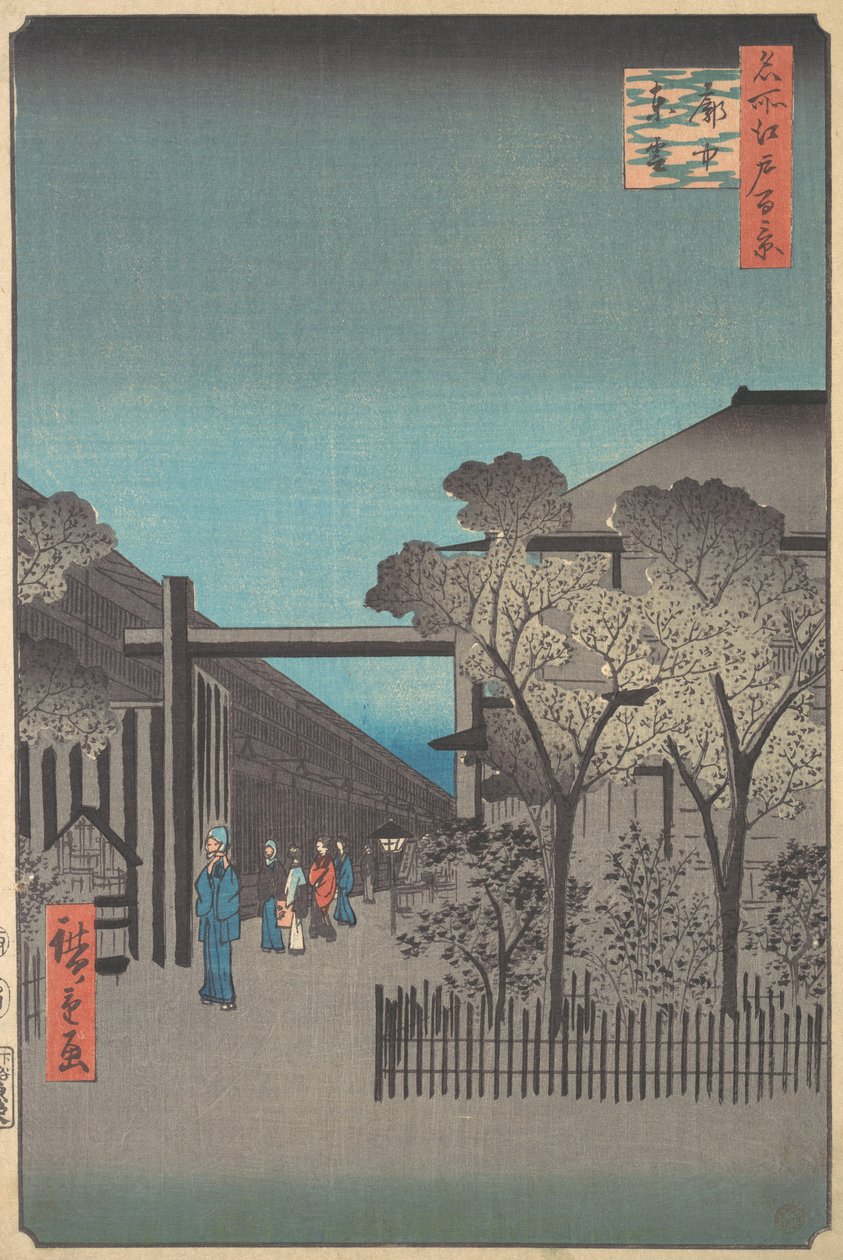 Kakuchu Shinonome, 4. ay, Yılan yılı 1857., 4. ay, Yılan yılı 1857. by Ando Hiroshige
