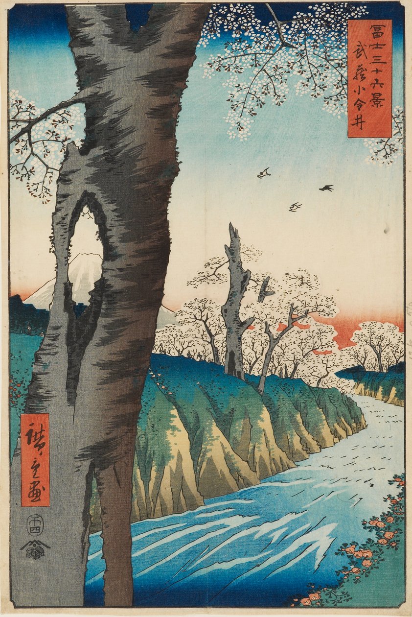 Musashi Eyaletindeki Koganei, 1858