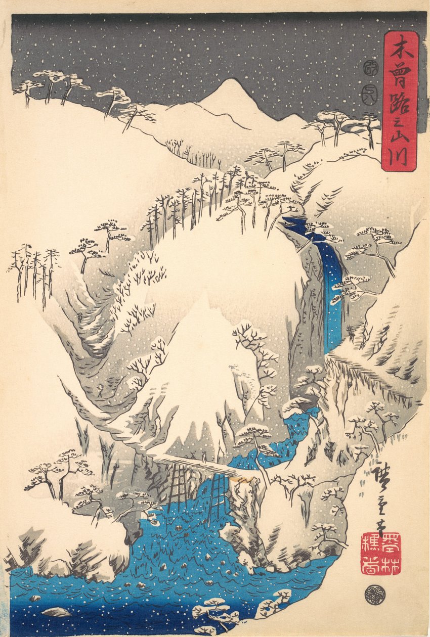 Kisokaido Boyunca Dağlar ve Nehirler, M.Ö. 1930