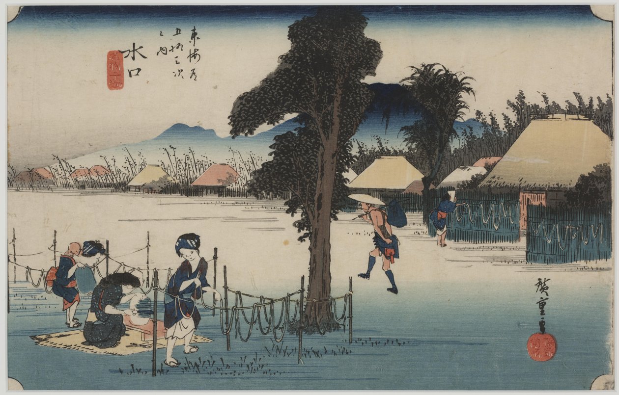 Ünlü Kurutulmuş Kabak Talaşı by Ando or Utagawa Hiroshige