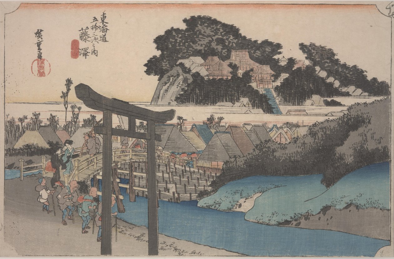 Fujisawa by Ando or Utagawa Hiroshige