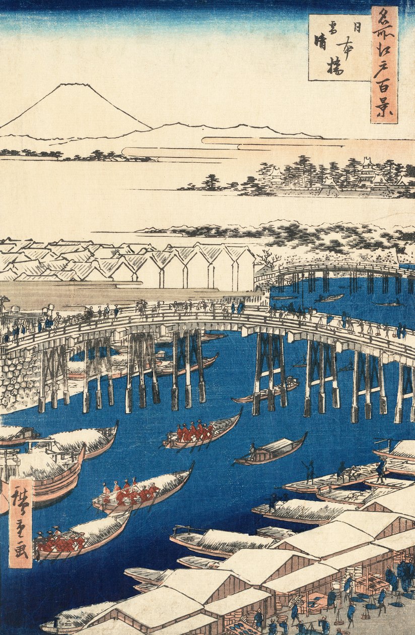 Nihonbashi, Kardan Sonra Temizlemek, Utagawa Hiroshige by Ando or Utagawa Hiroshige