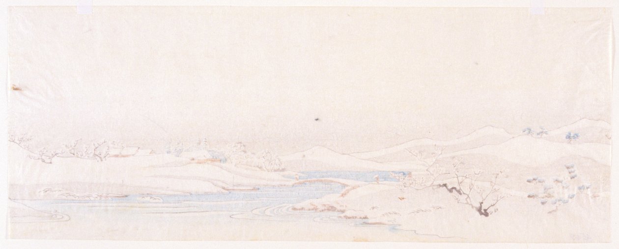 Kış Manzarası. Eyaletler Serisi. by Ando or Utagawa Hiroshige