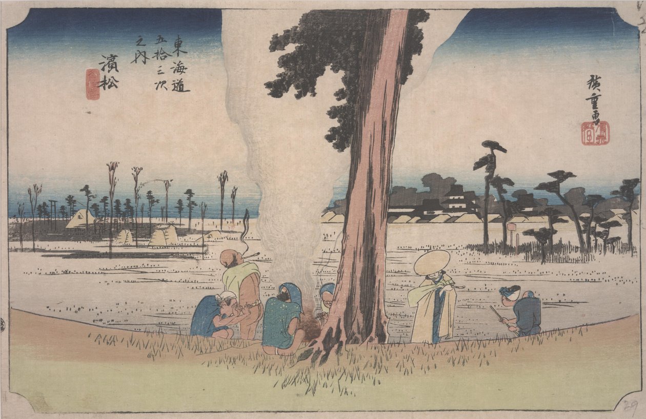 kış sahnesi by Ando or Utagawa Hiroshige