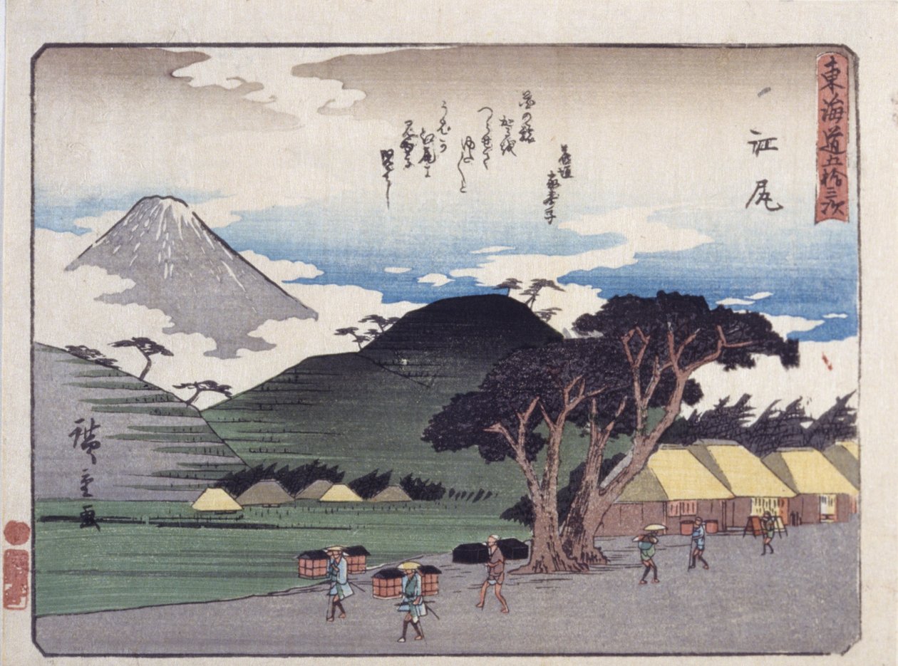 kumaştan by Ando or Utagawa Hiroshige