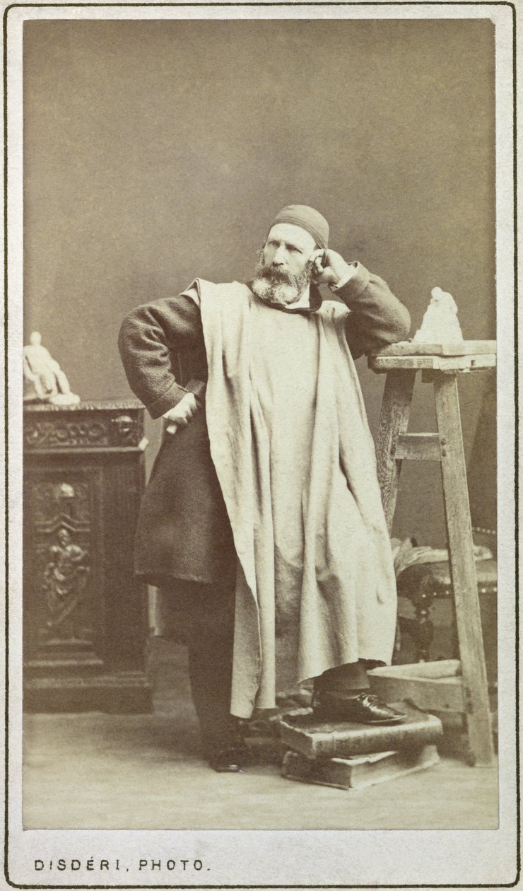 Jean-Baptiste Carpeaux (1827-75) by Andre Adolphe Eugene Disderi