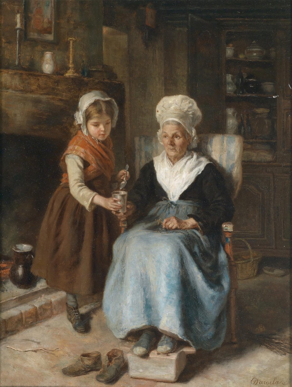 Büyükanne ziyareti by André Henri Dargelas