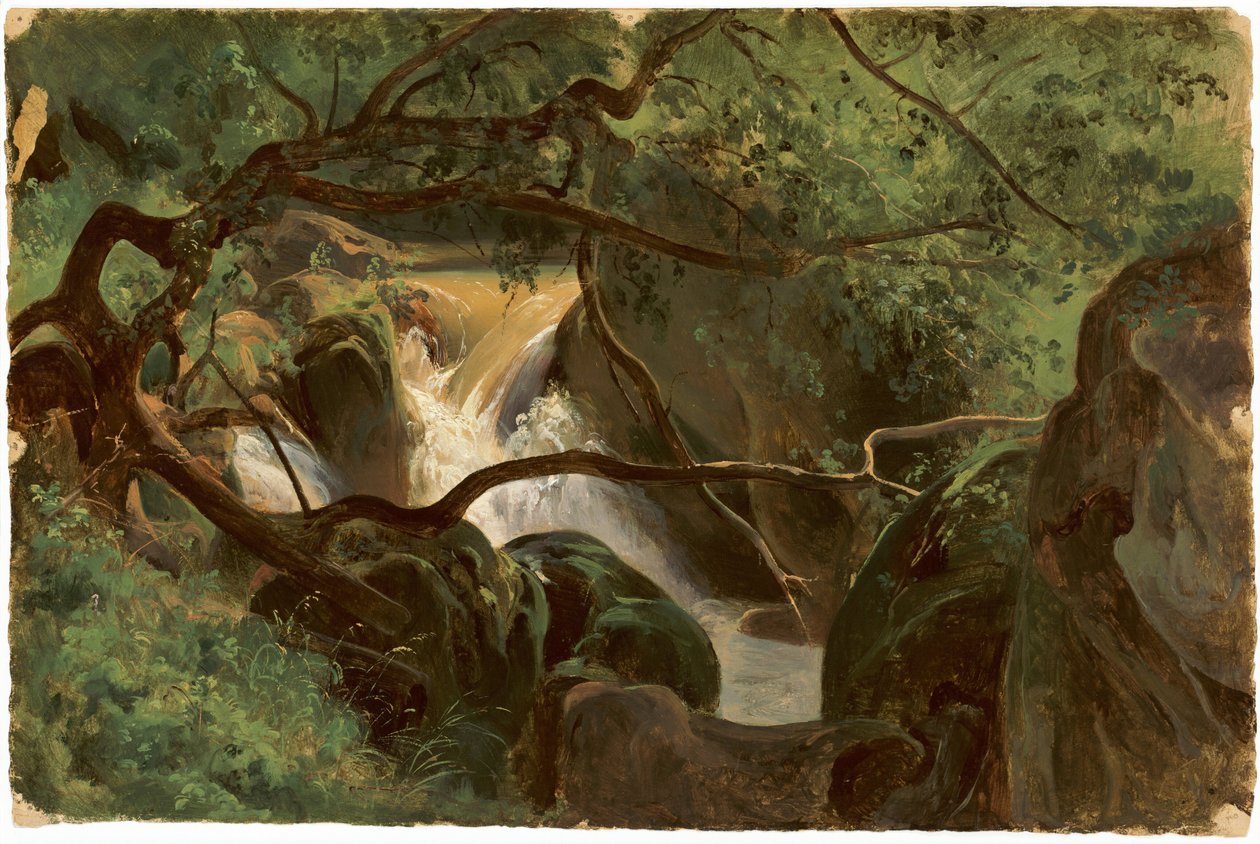 Şelaleli Orman İçi, Papigno by André Giroux