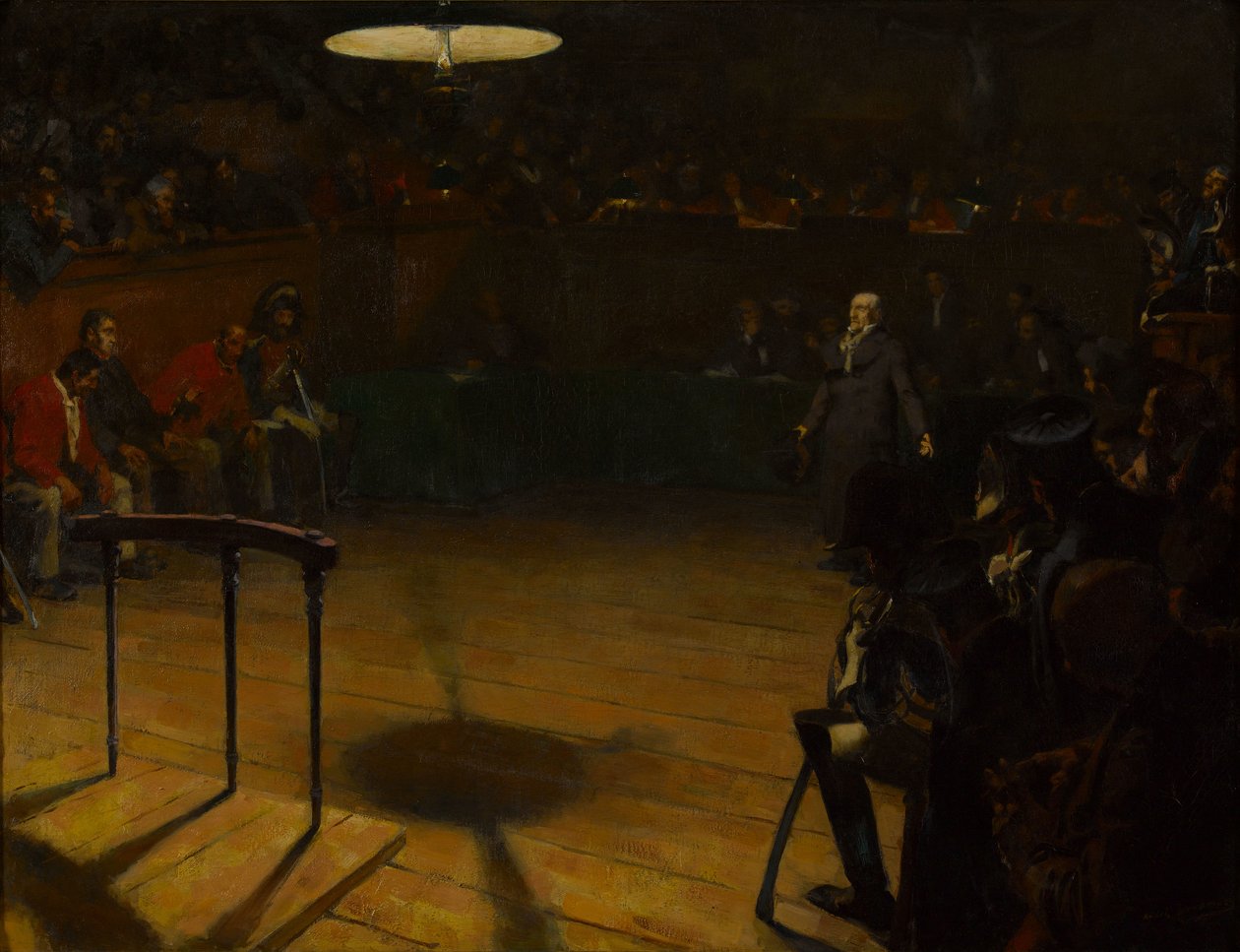Jean Valjean, 1904 Arras Ağır Ceza Mahkemesi huzurunda. by André Victor Édouard Devambez