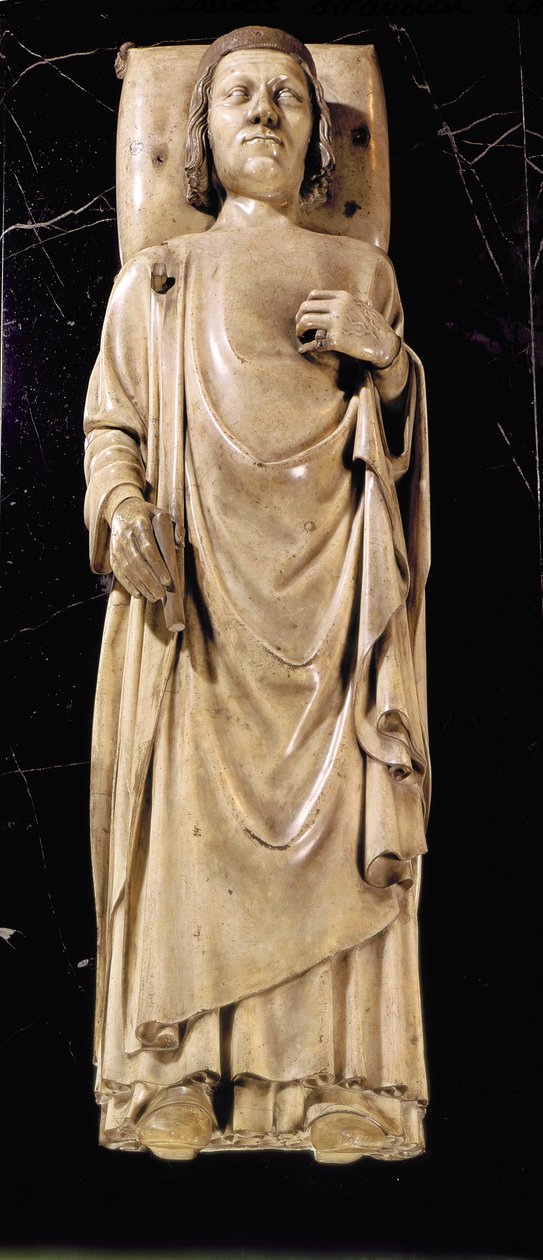 ಚಾರ್ಲ್ಸ್ V (1338-80) ದಿ ವೈಸ್, c.1364 (ಮಾರ್ಬಲ್) ಟರ್ಕಿಯ ಪ್ರತಿಮೆ by Andre Beauneveu