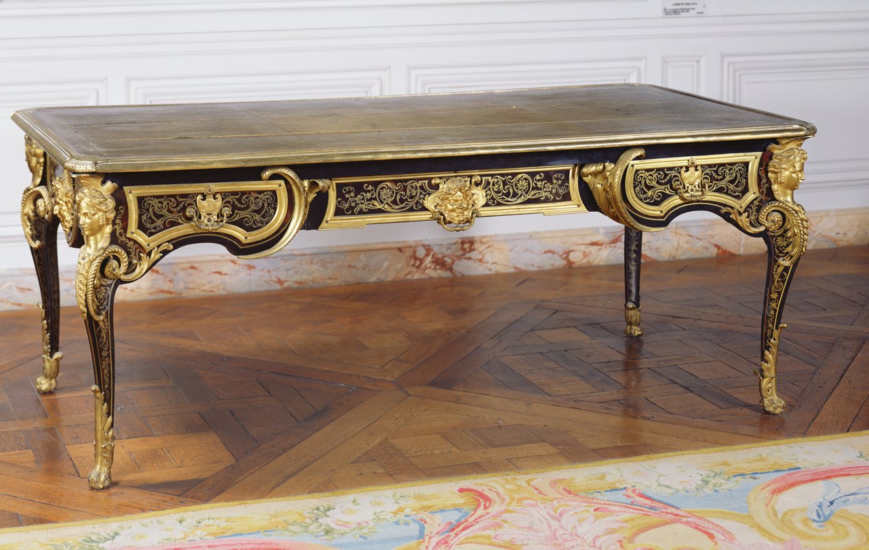 Düz büro (yaldızlı ahşap ve bronz) by Andre Charles Boulle