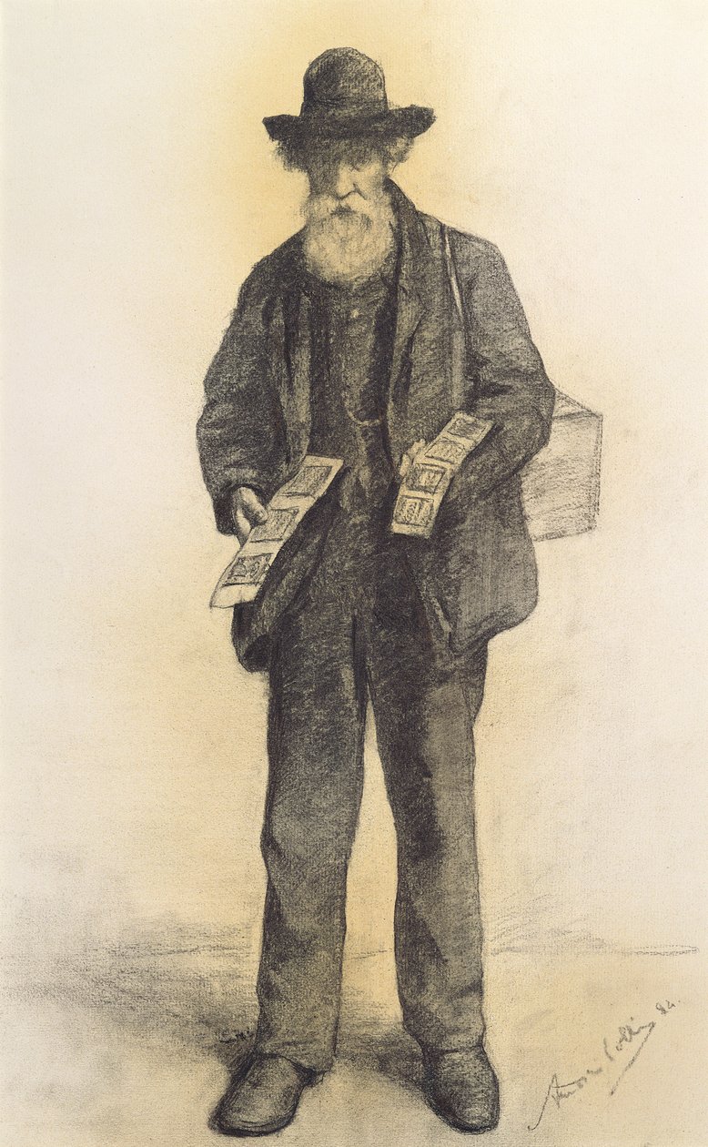 Kağıt üzerinde Pedlar kalem ve kömür by Andre Collin