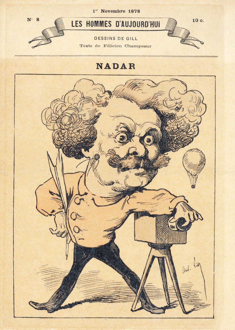 Nadar, bar. 1878 (el boyaması gravür) by Andre Gill