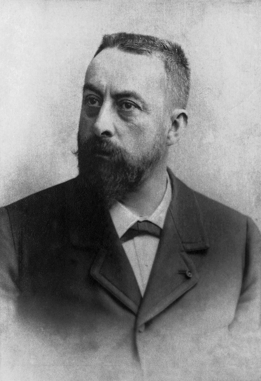 Alfred Nicolas Rambaud (1842-1905), 1880-1895 yılları arasında fotoğraflanmış, Felix Potin koleksiyonundan alınmıştır, 500 çağdaş ünlü, Fransız siyasetçi Fransa by Andre Adolphe Eugene Disderi