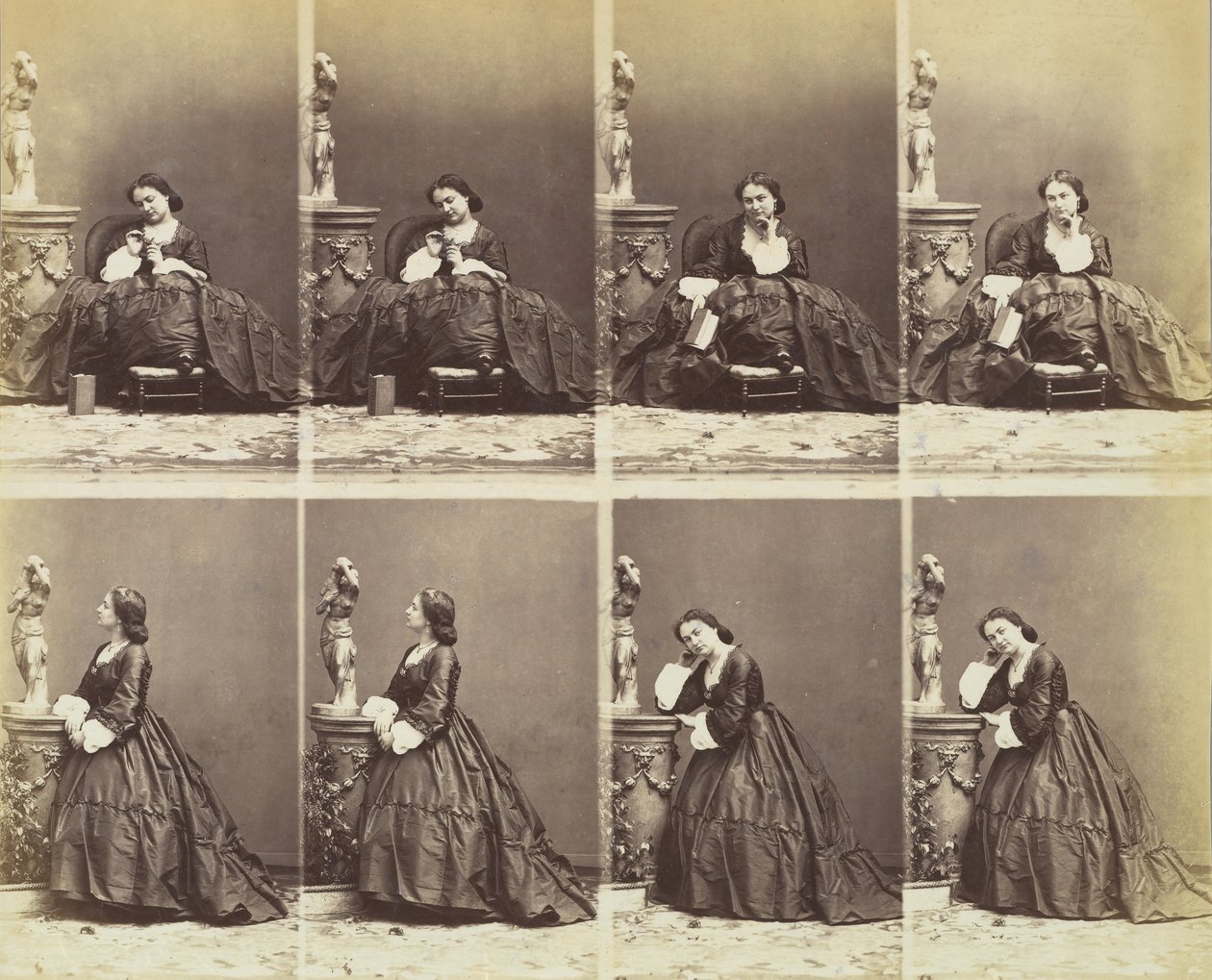 Bertha, 1862. by Andre Adolphe Eugene Disderi