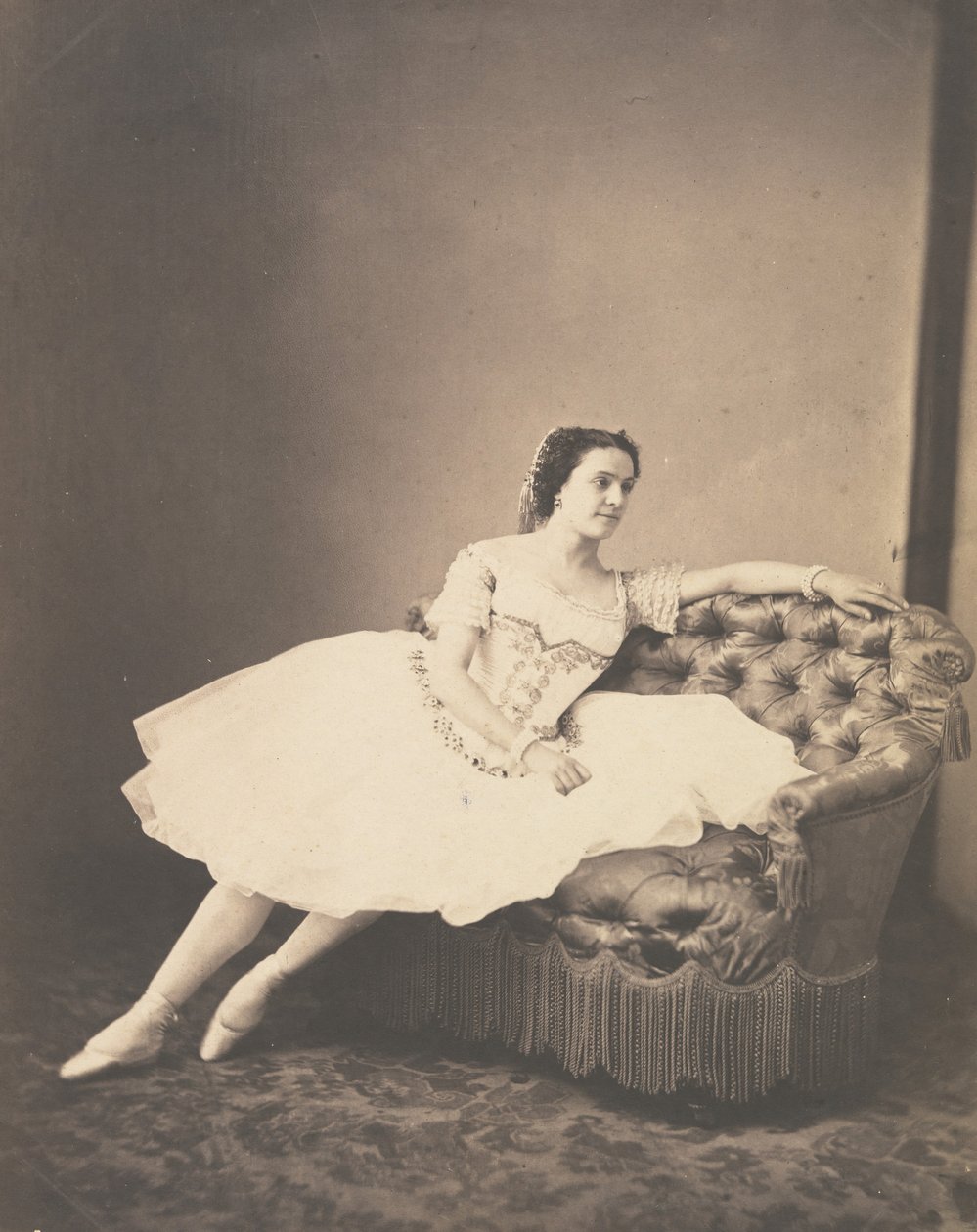 Caroline Rosati, yak. 1860. by Andre Adolphe Eugene Disderi
