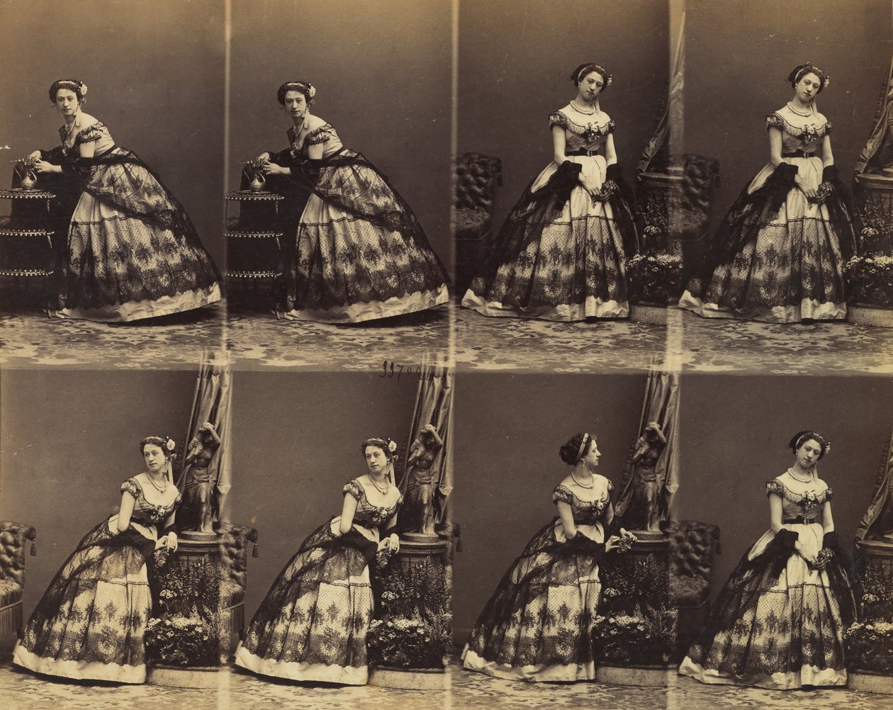 Clara Silvois, 1861. by Andre Adolphe Eugene Disderi