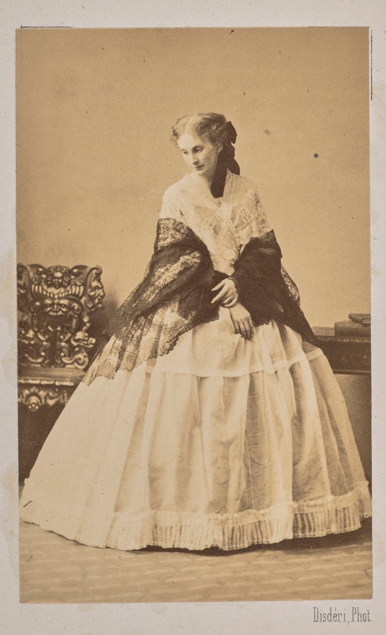 Düşes Sofia de Morny 1838-1896, kızlık soyadı Kontes Trubetskaya, 1862. by Andre Adolphe Eugene Disderi