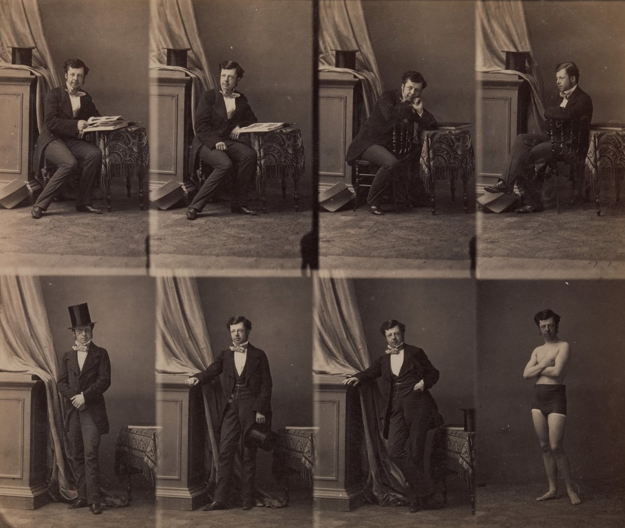Prens Lobkowitz, 1858. by Andre Adolphe Eugene Disderi