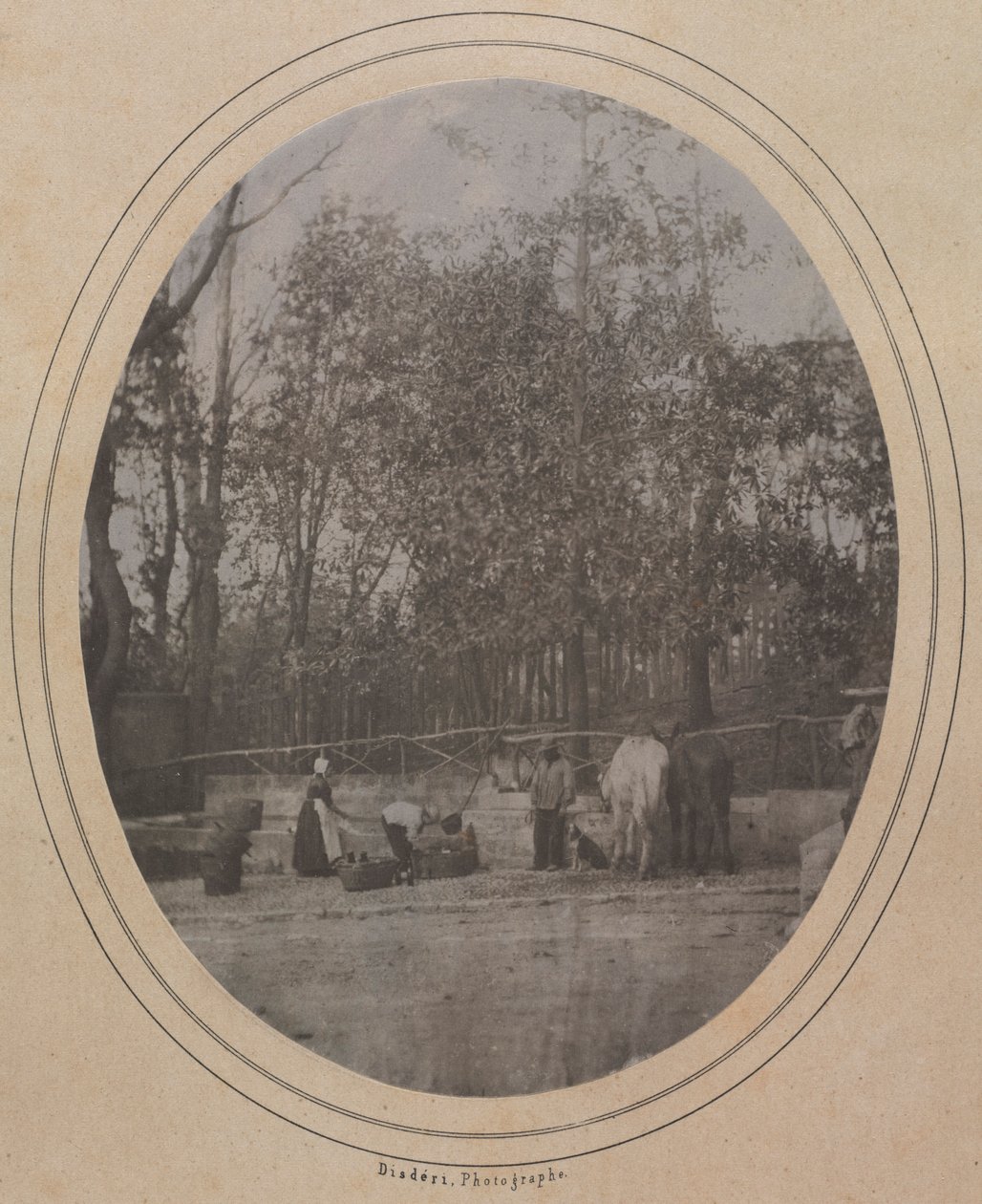 Köy Manzarası Güney Fransa, c. 1853. by Andre Adolphe Eugene Disderi