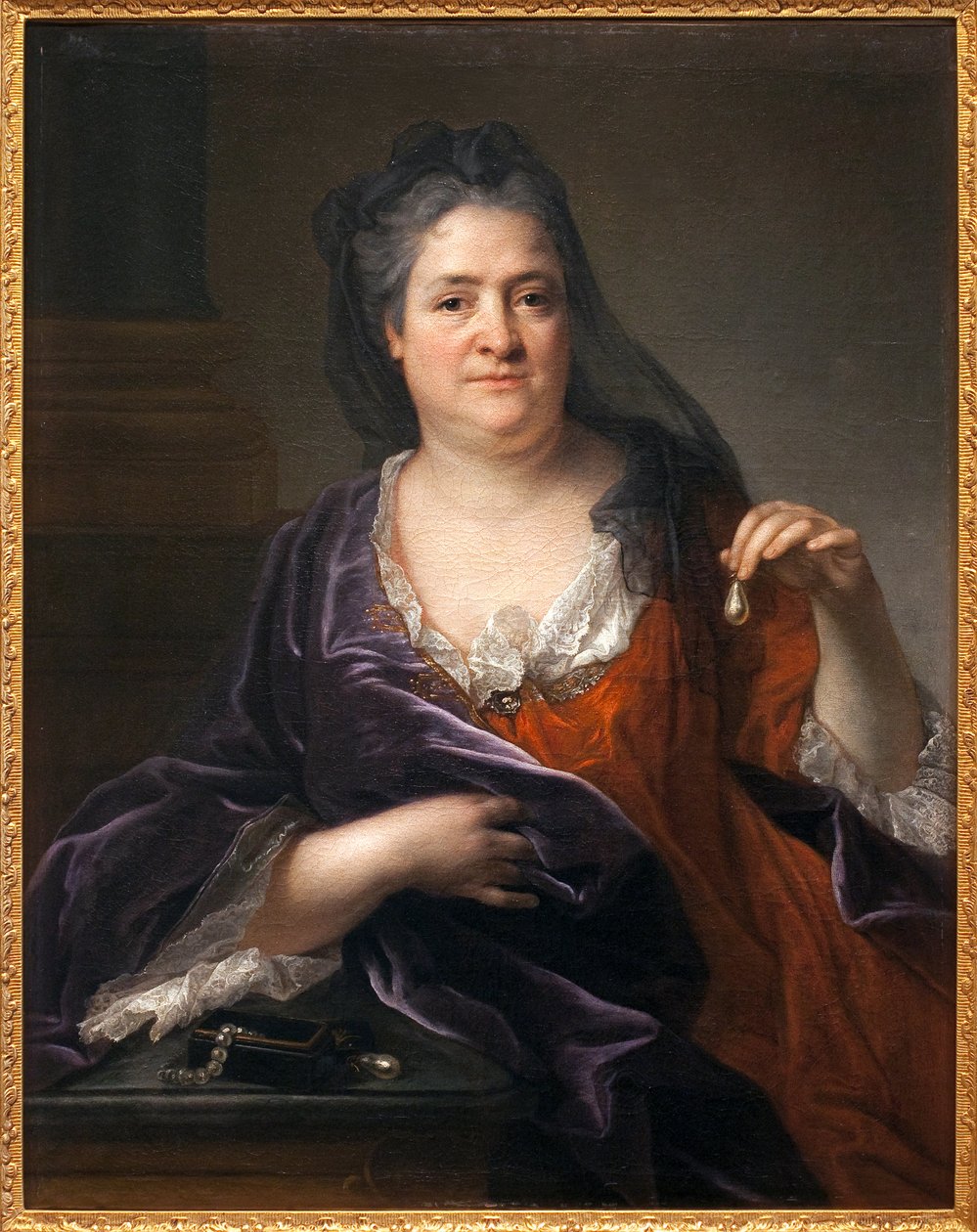 Orleans Düşesi veya Palatine Elisabeth-Charlotte veya Elisabeth Charlotte de Baviere (1657-1722) Andre Bouys