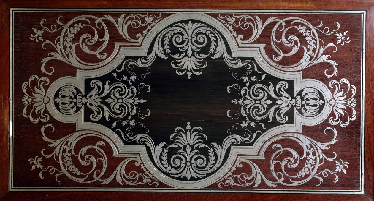 Abanoz dolap kapağının iç kısmındaki dekorasyon, Andre-Charles Boulle (1642-1732), Fransa by Andre Charles Boulle