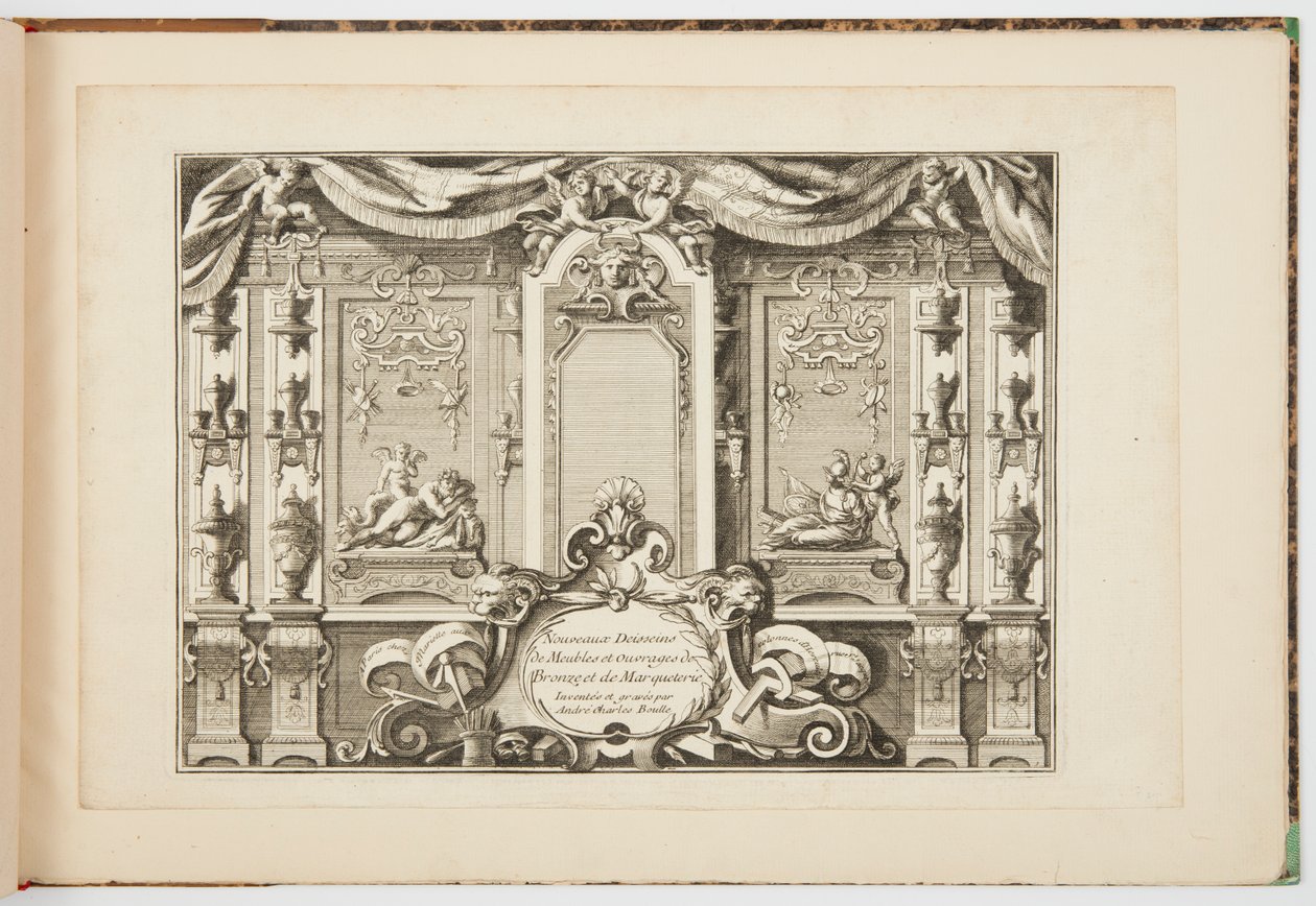 Mobilya ve Bronz ve Kakma İşlerinde Yeni Tasarımlar by Andre Charles Boulle