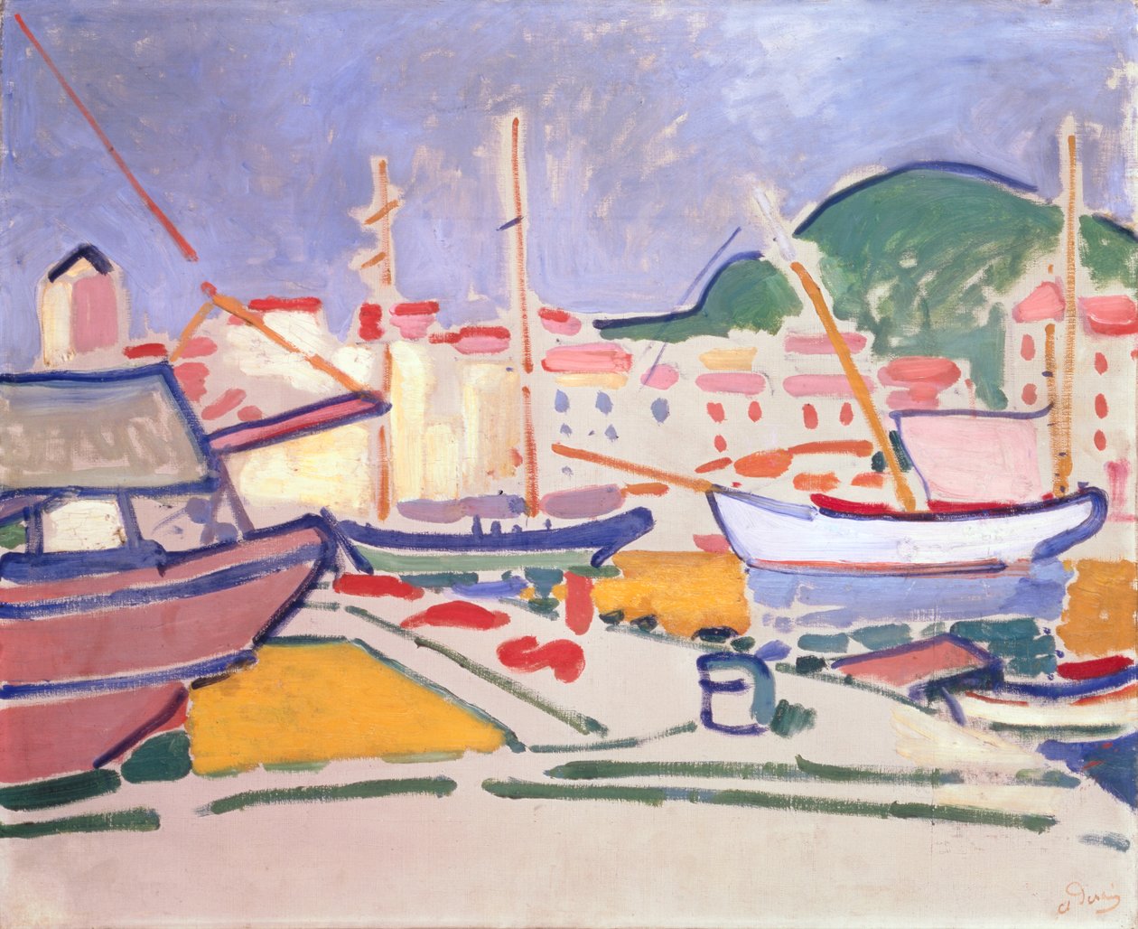 Liman, c.1905 (tuval üzerine yağlıboya) by Andre Derain