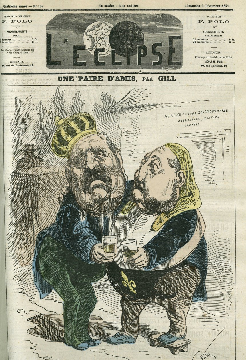 Bir çift arkadaş, Hippolyte de Villemessant (1812-1879), Figaro ve Prens Philippe d