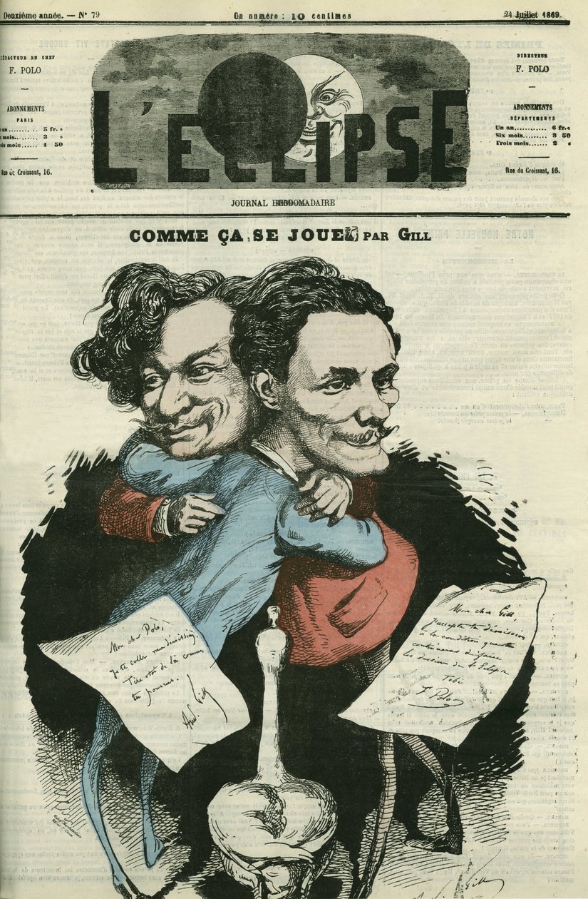 Andre Gill (1840-1885), Fransız karikatürist ve “L