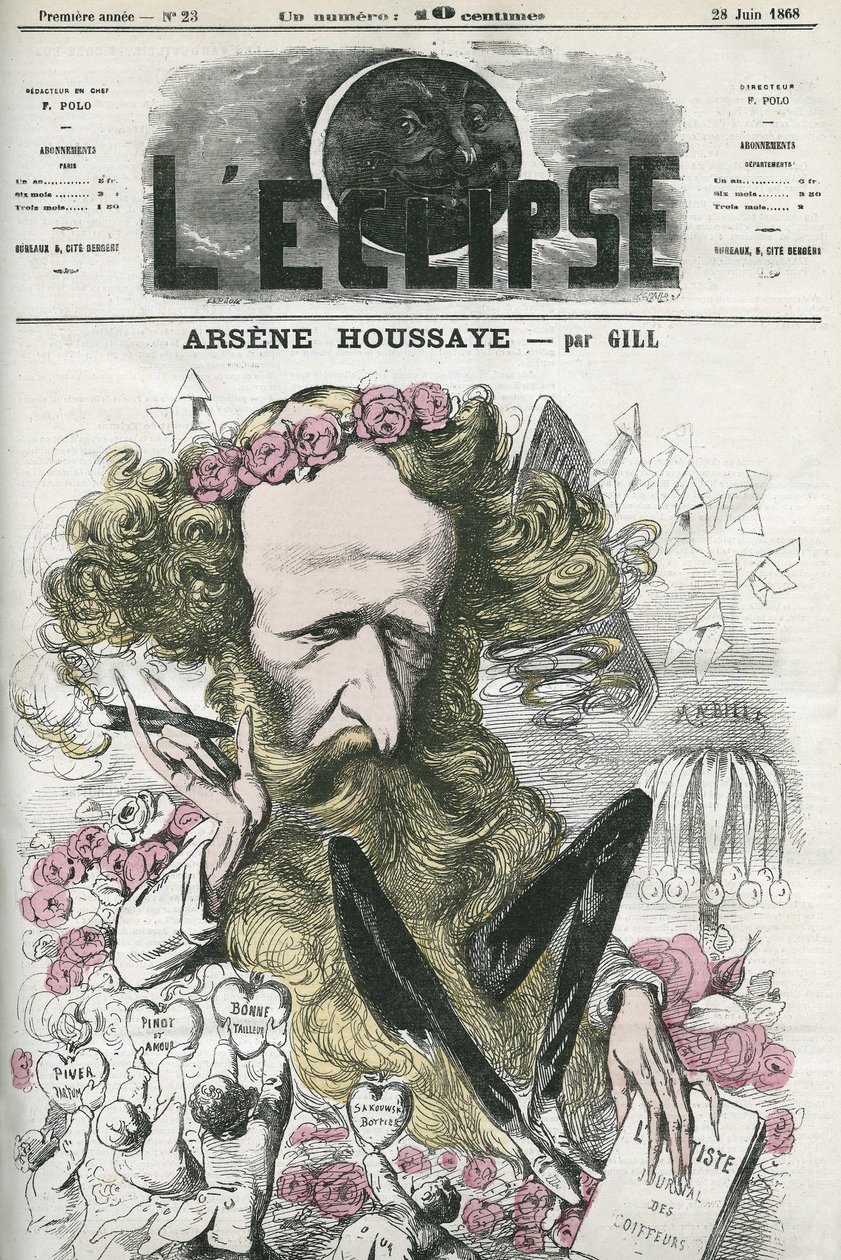 Arsene Housset dit Houssaye (1815-1896), Fransız bir edebiyatçı. Gill
