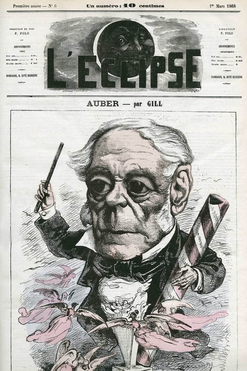 Auber Daniel-Francois-Esprit (1782-1871), Fransız müzisyen. Gill