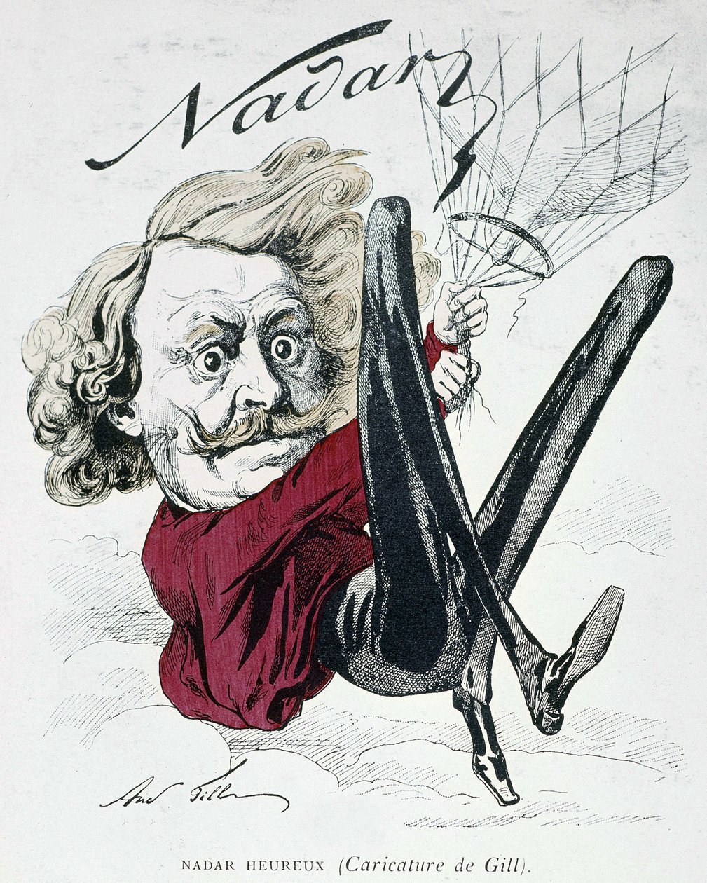 Gill tarafından karikatür Nadar by Andre Gill