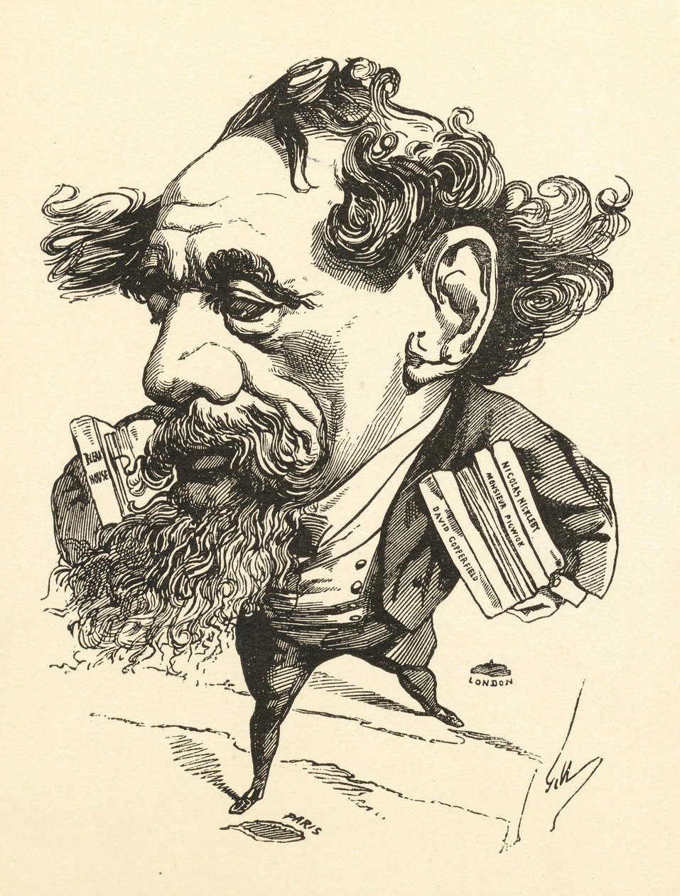 İngiliz kanalını geçen Charles Dickens