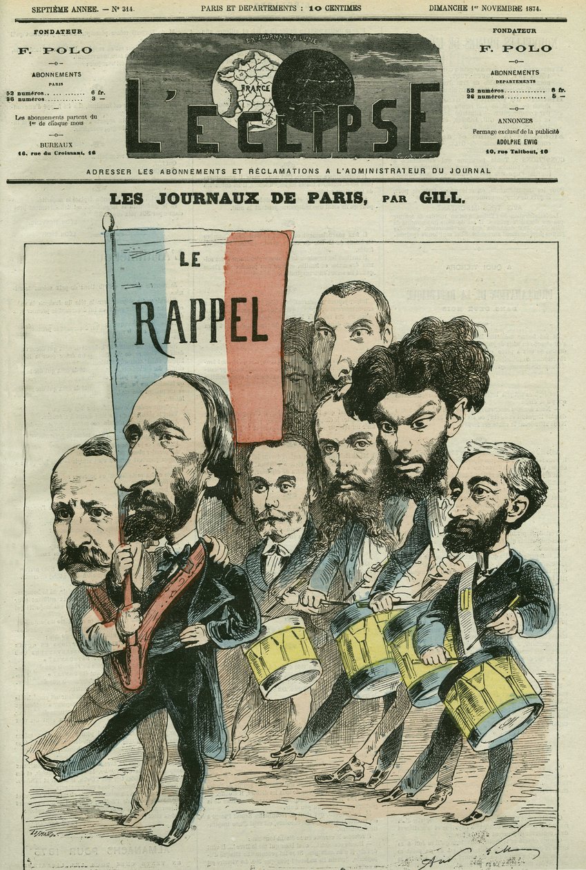 Paul Meurice (1818-1905), Auguste Vacquerie (1819-1895), Gaulier, Blum, Lefevre, D