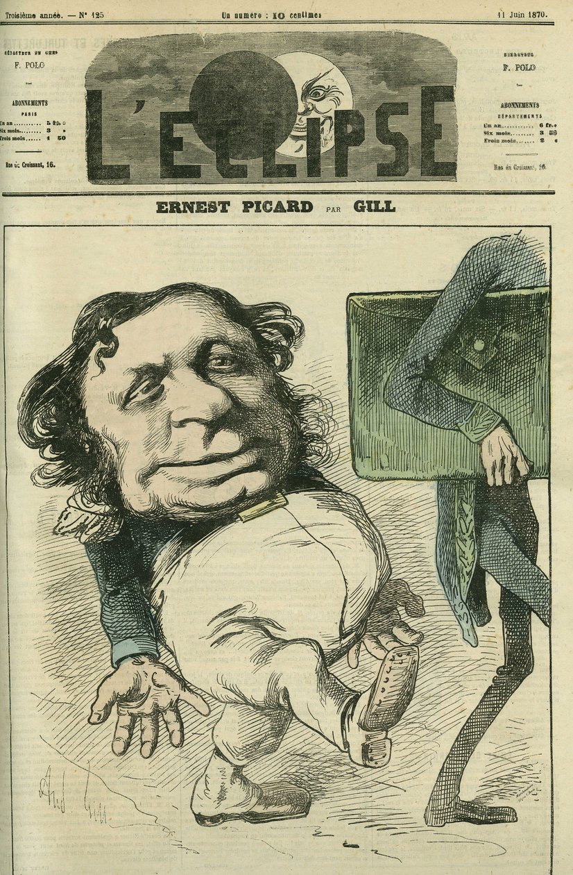 Ernest Picard (1821-1877), Fransız politikacı. Gill