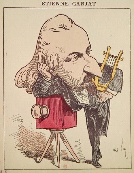Etienne Carjat, c. 1890 (renkli taş) by Andre Gill
