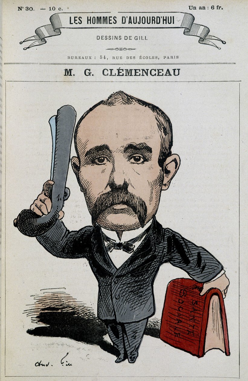 Georges Clémenceau - Gill tarafından, “Bugünün Adamları”nda by Andre Gill