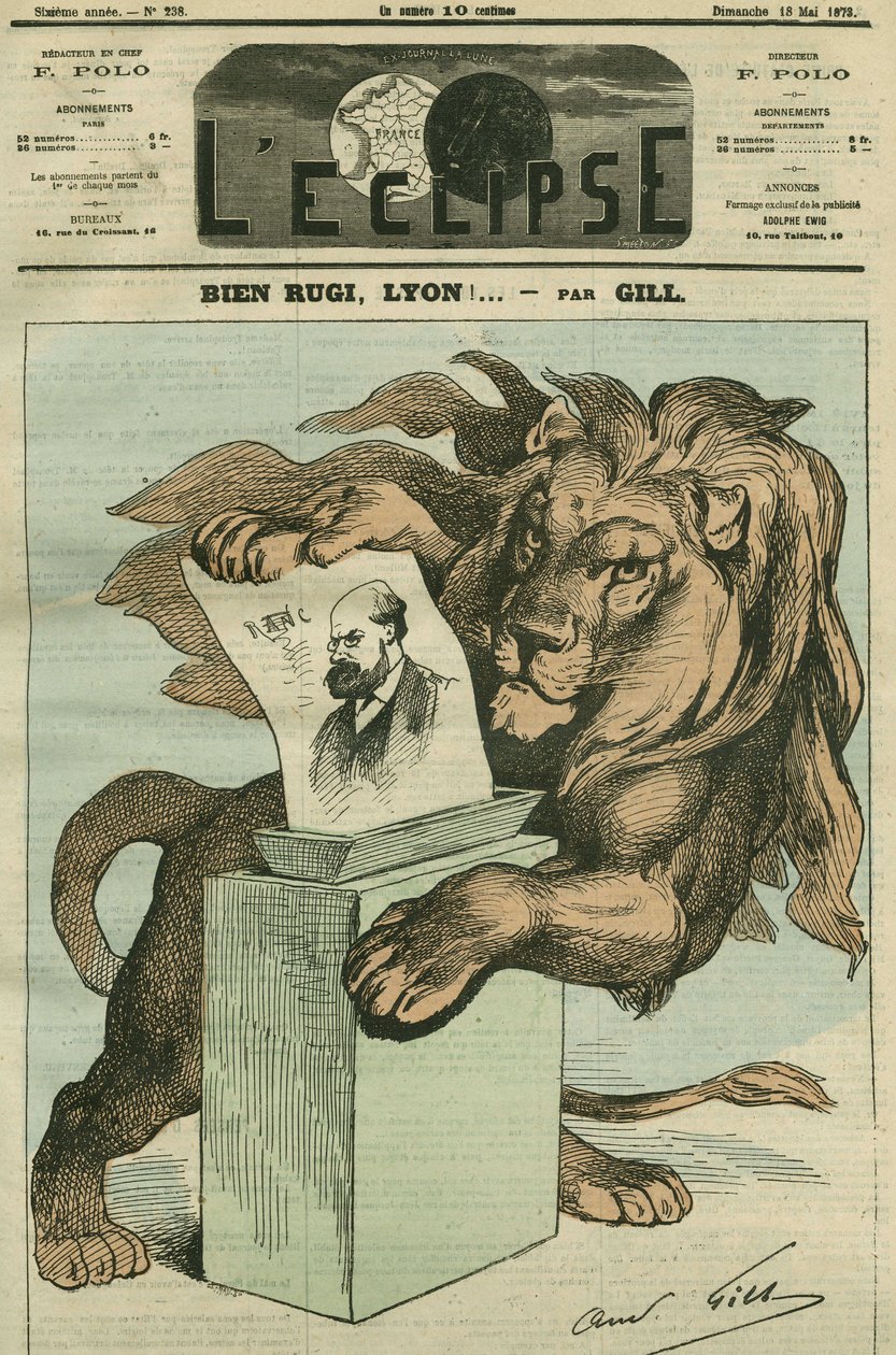 İyi rugi, Lyon! , Rhone milletvekili Arthur Ranc
