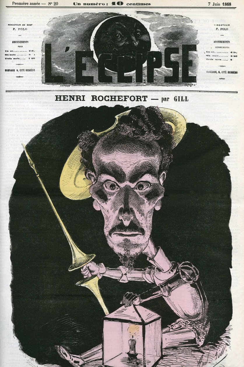 Henri Rochefort (1831-1913), Fransız gazeteci, yazar ve politikacı. Gill