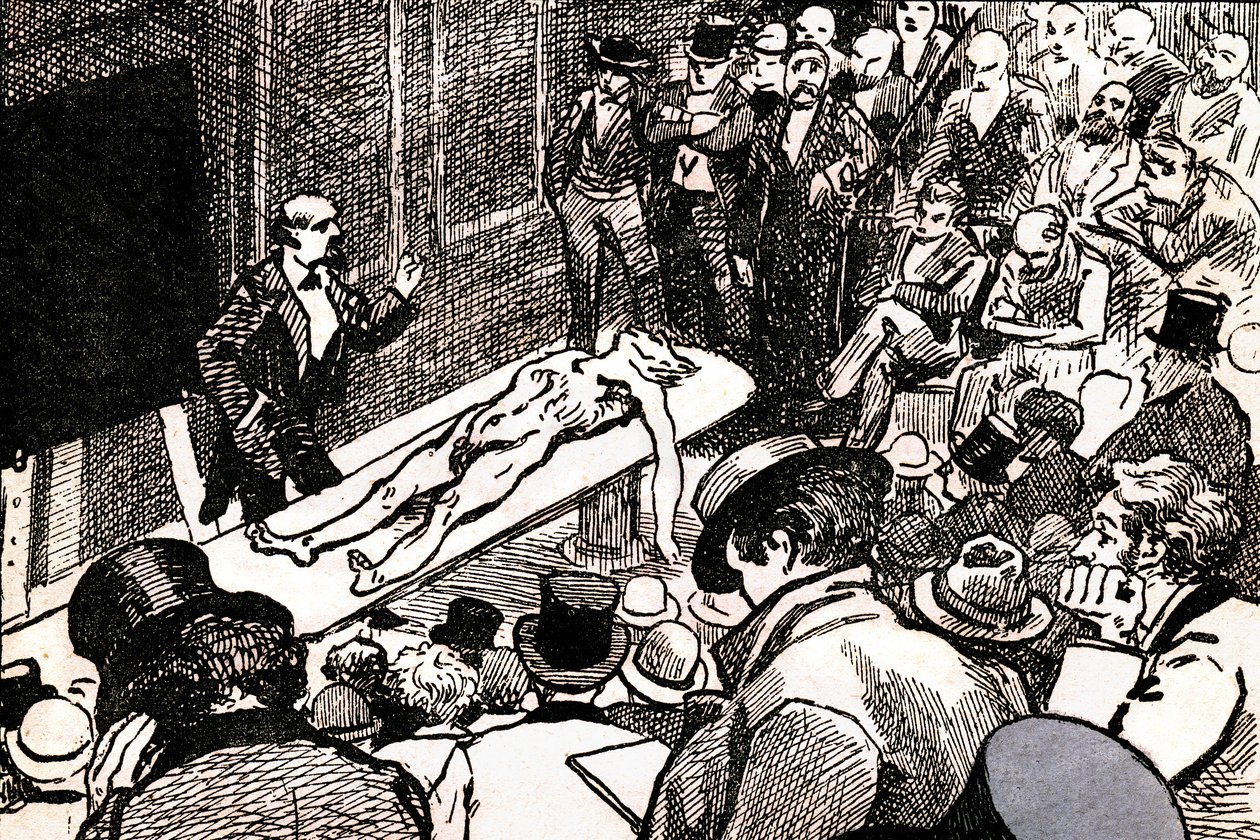 Henri Murger (lito) tarafından 'Bohem yaşamdan sahneler'den bir illüstrasyon by Andre Gill