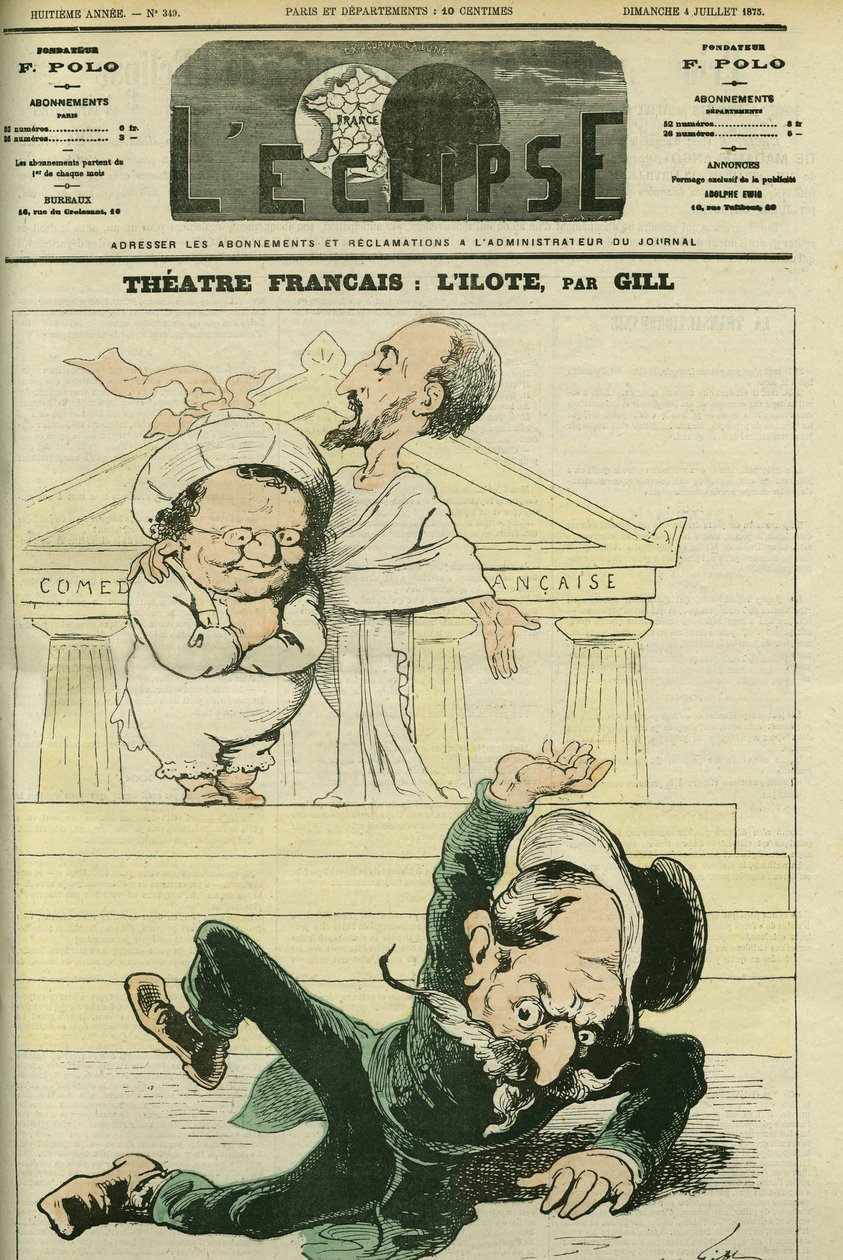 Komedi-Francaise için Charles Monselet (1825-1888) ve Paul Arene (1843-1896) tarafından hazırlanan “L