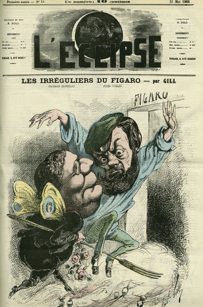 Les irreguliers du Figaro, Charles Monselet (1825-1888) ve Jules Valles