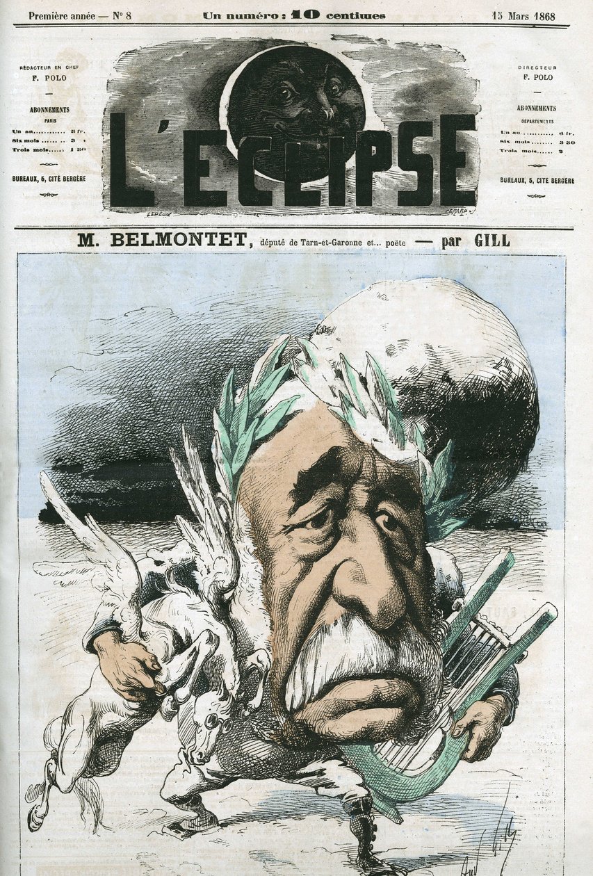 Louis Belmontet (1799-1879), Fransız şair ve politikacı. Gill