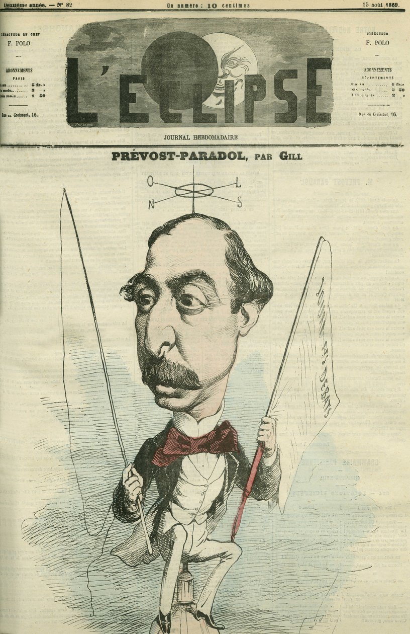 Lucien Anatole Prevost-Paradol (Prevost Paradol) (1829-1870), Fransız edebiyat eleştirmeni. Gill