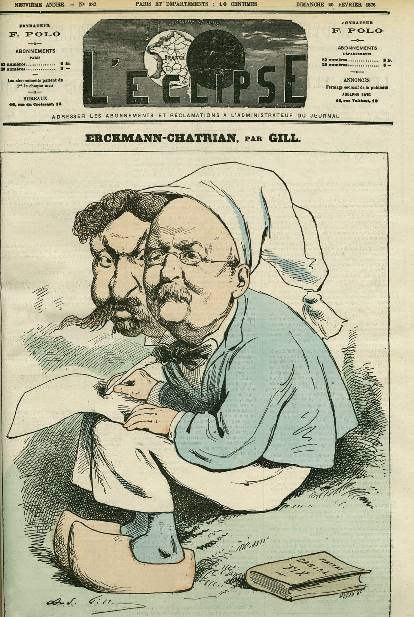 Erckmann-Chatrian olarak bilinen Alexandre Chatrian (1826-1890) ve Emile Erckmann (1822-1899), Fransız romancı ikilisi. Gill