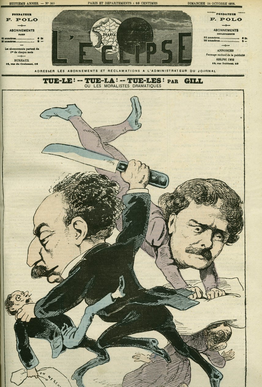 Alexandre Dumas Jr. (1824-1895), Fransız mektup adamı ve Ernesto Rossi