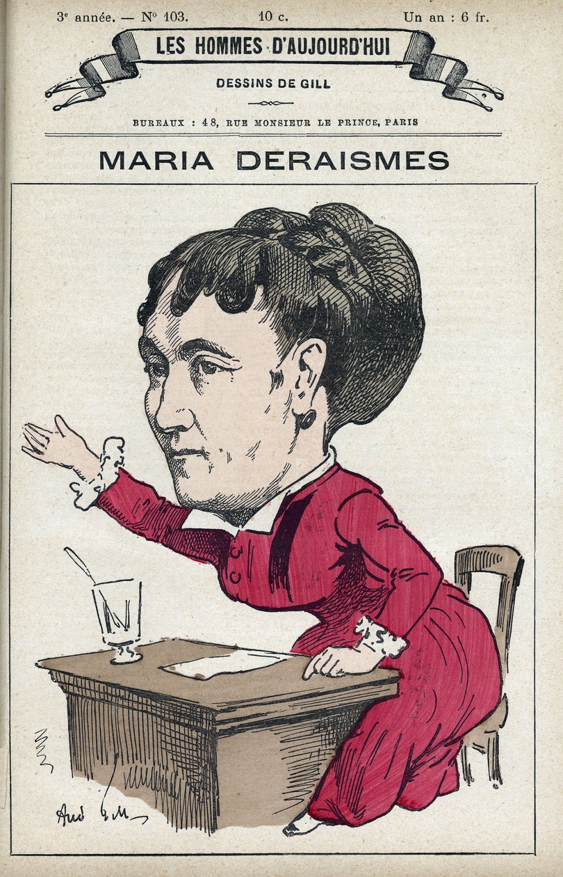 Fransız edebiyat ve feminist Maria Deraismes