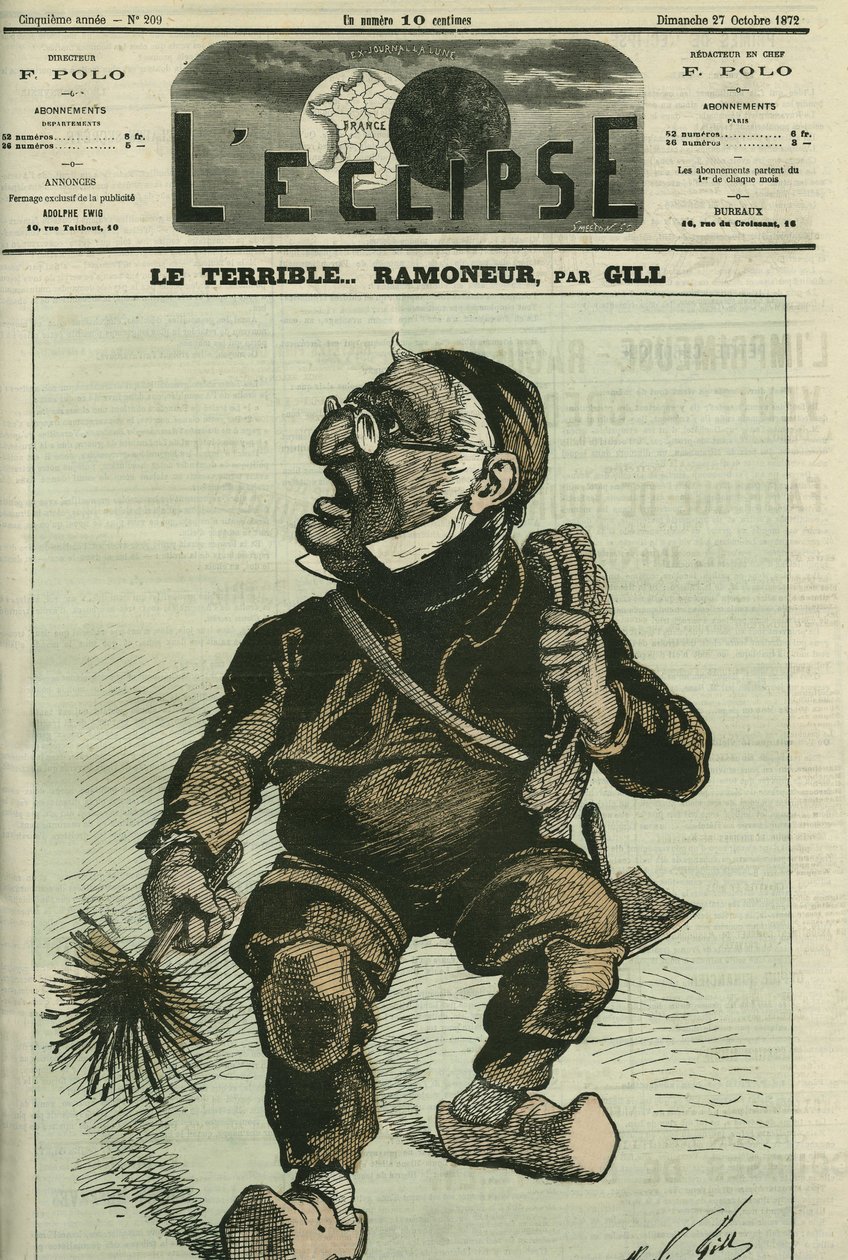Korkunç baca bacası, Adolphe Thiers (1797-1877), Fransız tarihçi ve devlet adamı. 27 Ekim Gill