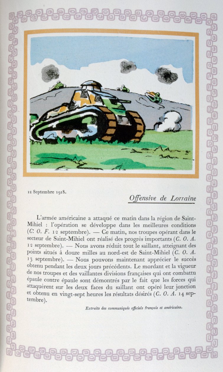 Lorraine saldırısı, 12 Eylül 1918, 1919 by Andre Helle